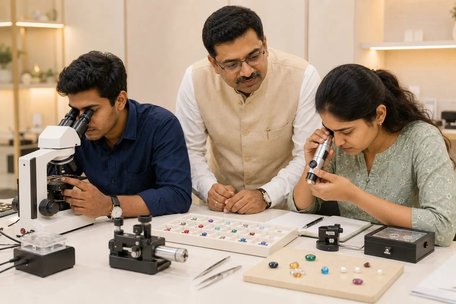 Professional Gemology Diploma — advanced lab work